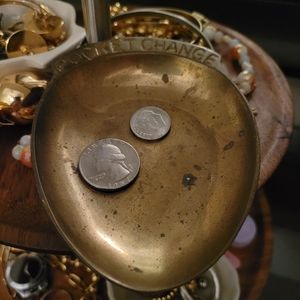 Antique Brass "Pocket Change" Tray